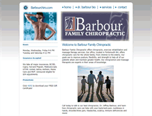 Tablet Screenshot of barbourchiro.com